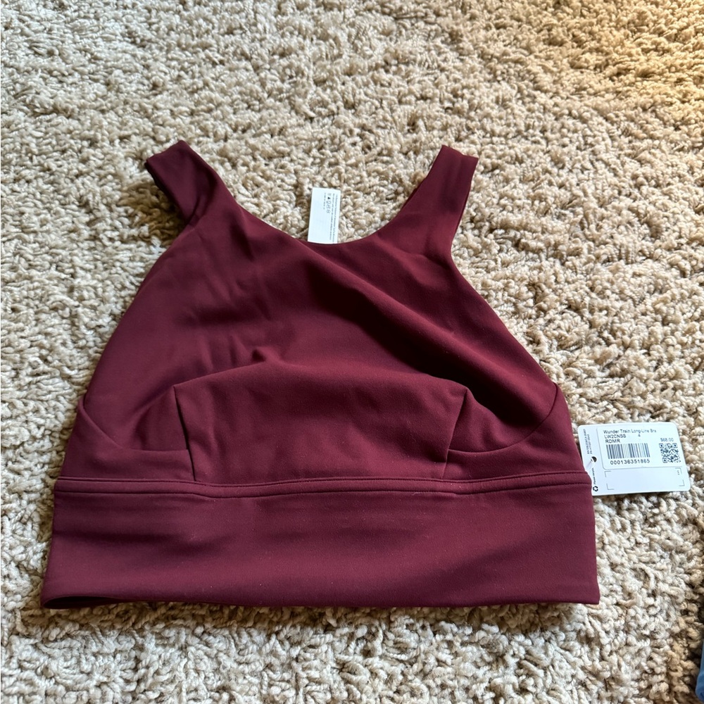 NWT lululemon Wunder train long line bra